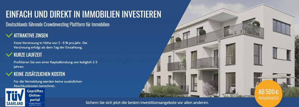 Exporo – Crowdinvesting für Immobilien